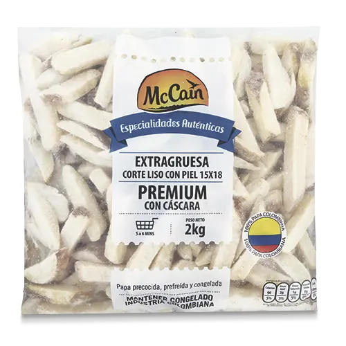 PAPA EXTRA GRUESA X 2KG CON CÁSCARA