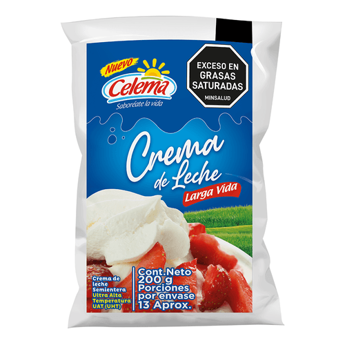 CREMA DE LECHE UHT BOLSA 200ML