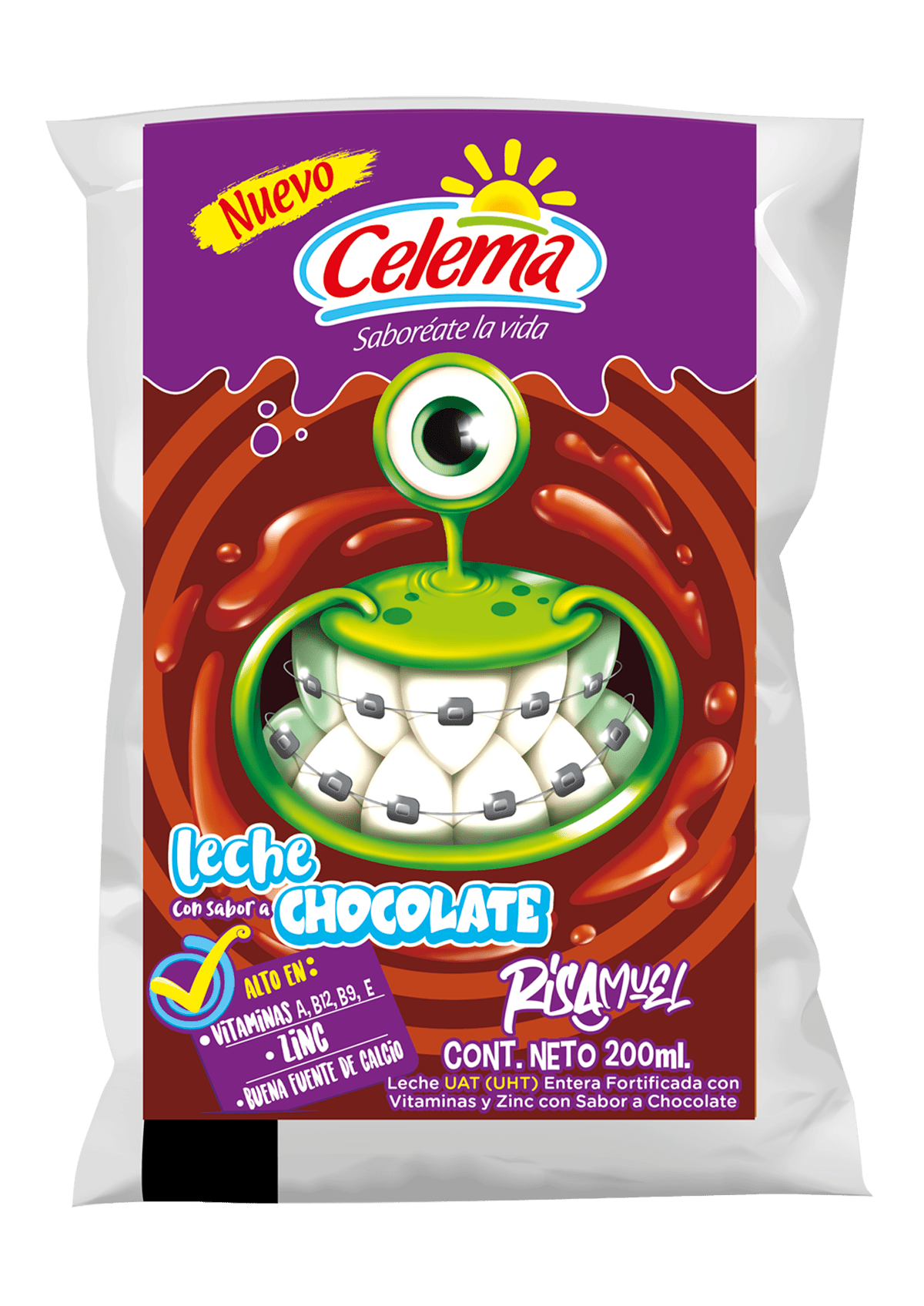 LECHE SABORIZADA BOLSA CHOCOLATE X 200 ML