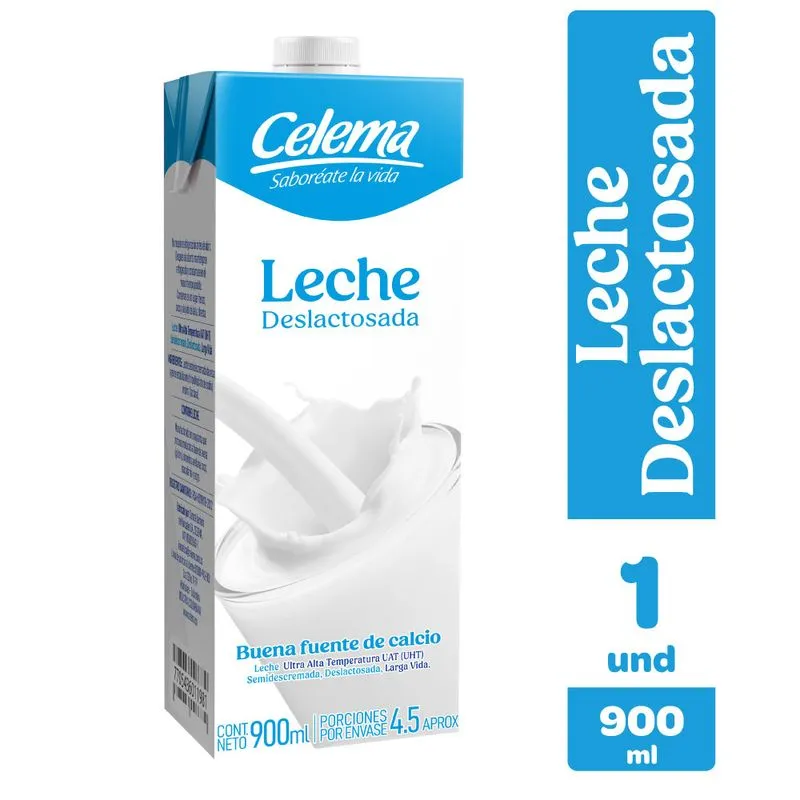 LECHE UHT DESLACTOSADA CAJA X 900 ML