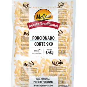 MCCAIN PORCIONADA 9X9 mm (10 Porciones de 160g c/u) x 1,6 KG