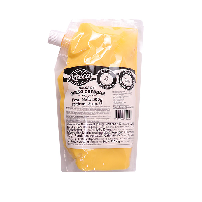 QUESO CHEDDAR (BOLSA X 500 GRS) AZ X UND