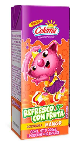 REFRESCO DE FRUTA CELEMA MANGO X CAJA 200ML