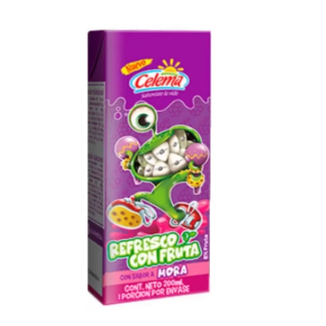 REFRESCO DE FRUTA CELEMA MORA X CAJA 200ML