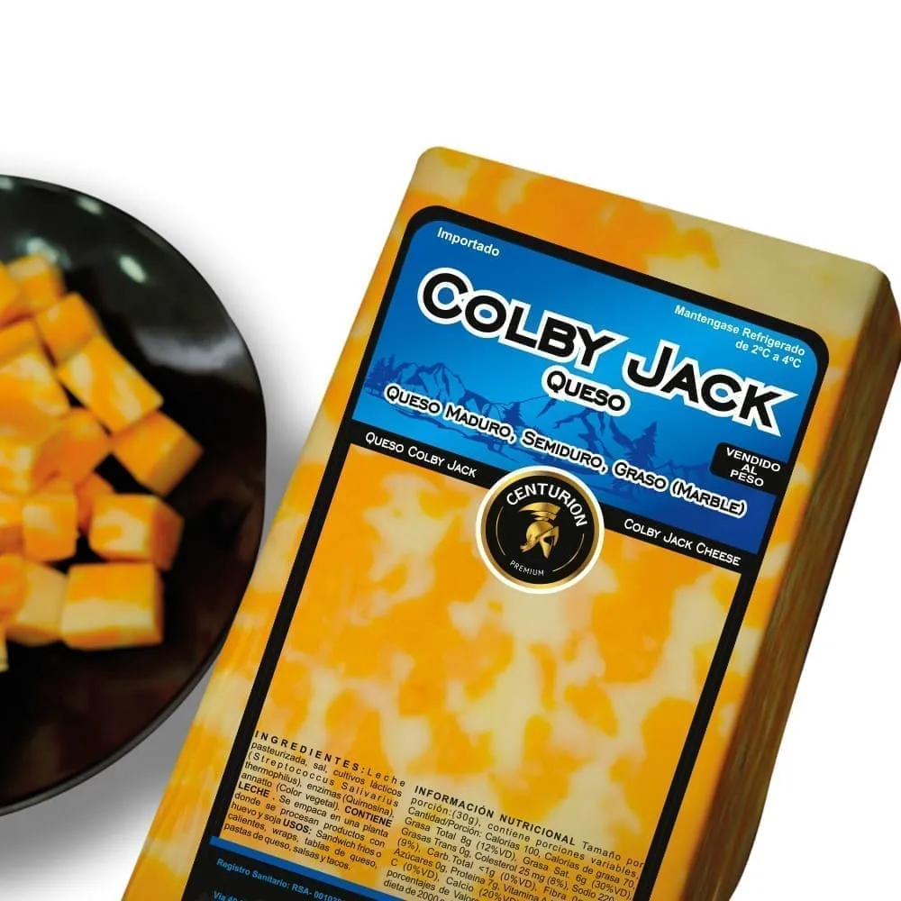COLBY JACK BLOQUE TAJADO X KG